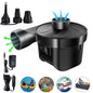 AC DC12V Electric Air Pump Inflator with 3 Nozzle