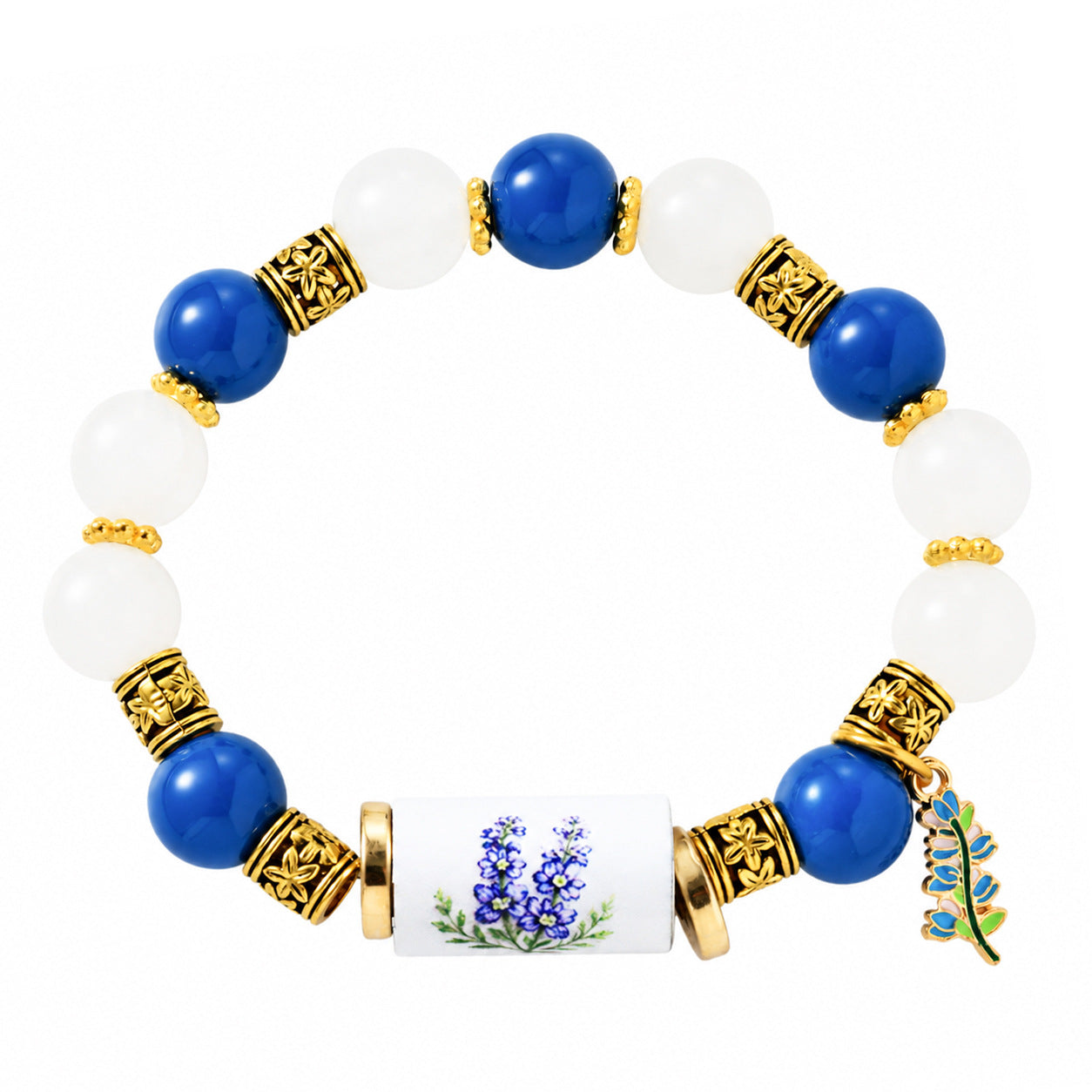 December Birth Flower Pendant Bracelet For Women