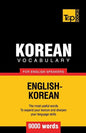 Korean vocabulary for English speakers - 9000 words - Paperback