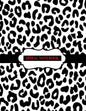 Spiral Notebook: Black and White Leopard Notebook, Spiral Journal/ Notebook with Blank Pages - Total 100 Pages Sheets, Size 8.5 x 11 - Paperback
