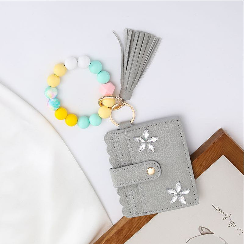 Creative Silicone Bead Wrist Anti-Lost Coin Purse