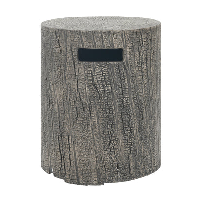 16x20 Inch MGO Propane Tank Holder Side Table, Light Grey
