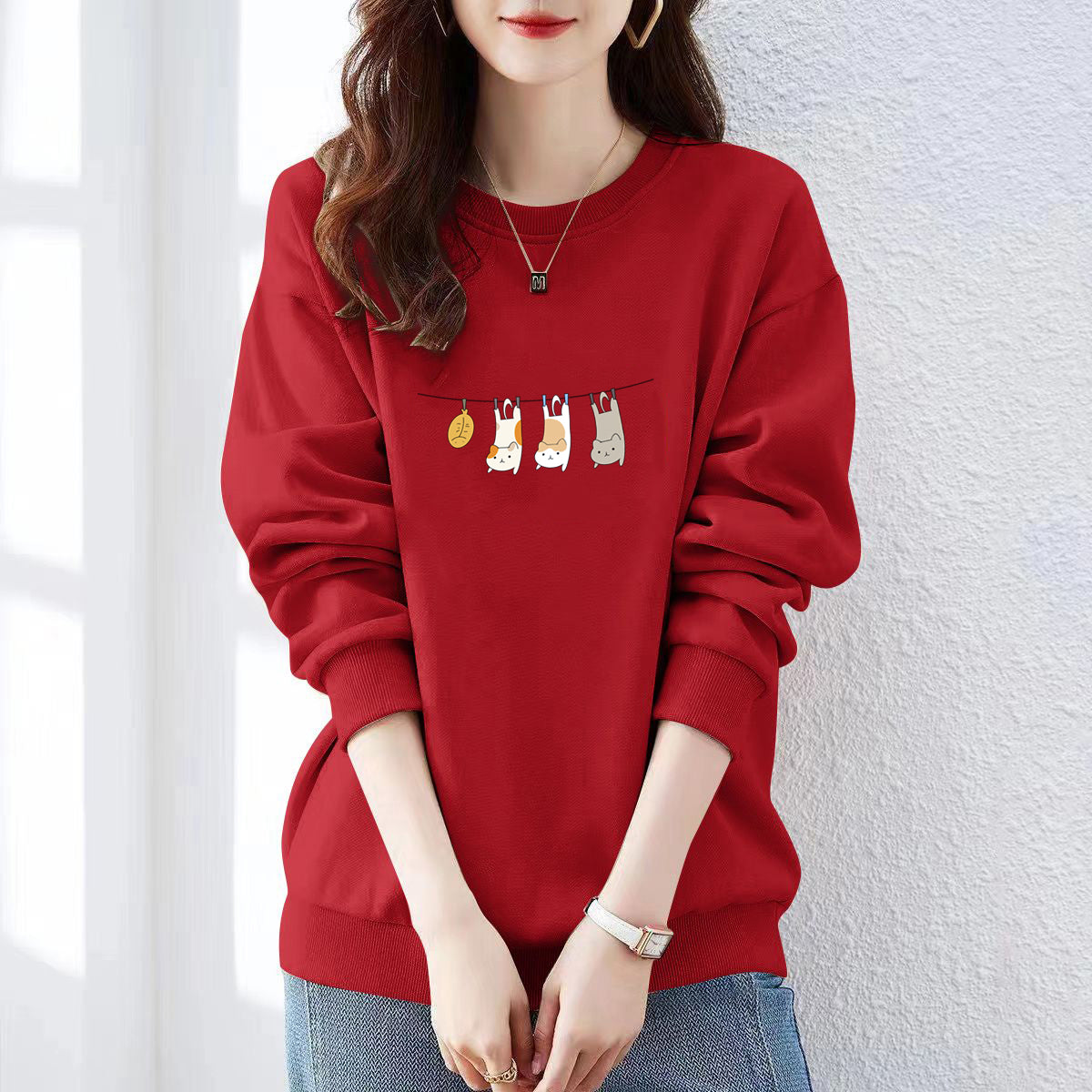 Womens FallWinter Designer Crewneck Sweatshirt For A Stylish Warm Look