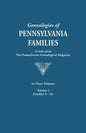 Genealogies of Pennsylvania Families. a Consolidation of Articles from the Pennsylvania Genealogical Magazine. in Three Volumes. Volume I: Families AR - Paperback