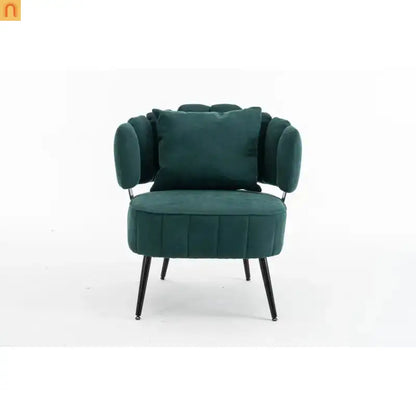 Accent Chair Coastal Chenille Green Pocket Spring 300 lb 28in
