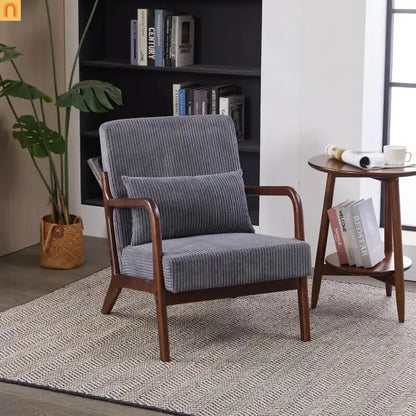 Accent Chair Mid-Century Dark Gray 28in