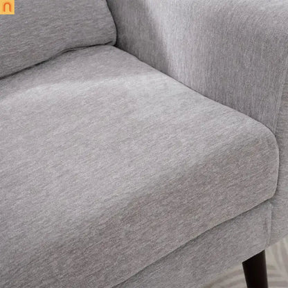 Accent Chair Modern Chenille Gray Rubberwood Waist Pillow 275 lb 28in
