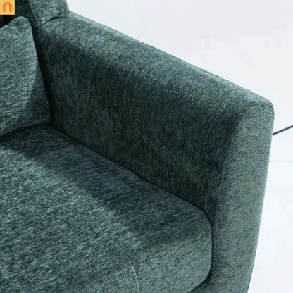 Accent Chair Modern Chenille Blackish Green Rubberwood 275 lb 28in