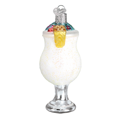Pina Colada Glass Ornament