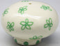 Bead It - Bead Body White With Green Swirl