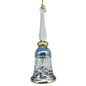 Gold Cut Etched Bell - Blue