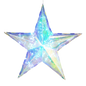 Lighted Holographic Star with Remote Control - 15 Inch