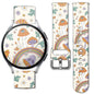 Sport Bands Compatible for Galaxy Watch 6 Band/Galaxy Watch 5/Galaxy Watch 4 Band Galaxy Watch 5 Pro/Galaxy Watch 3/Active 2 Watch 20mm Soft Silicone Sports Strap Women Men(Cute Mushrooms Rainbow)