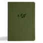CSB Giant Print Single-Column Bible, Olive Leathertouch - Imitation Leather
