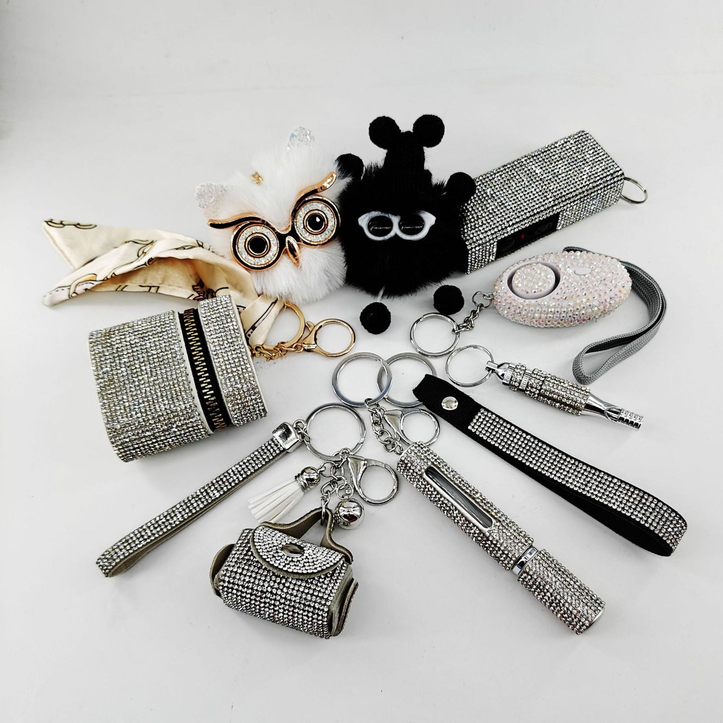 9-Piece Multi-Functional Keychain For Self-Defense