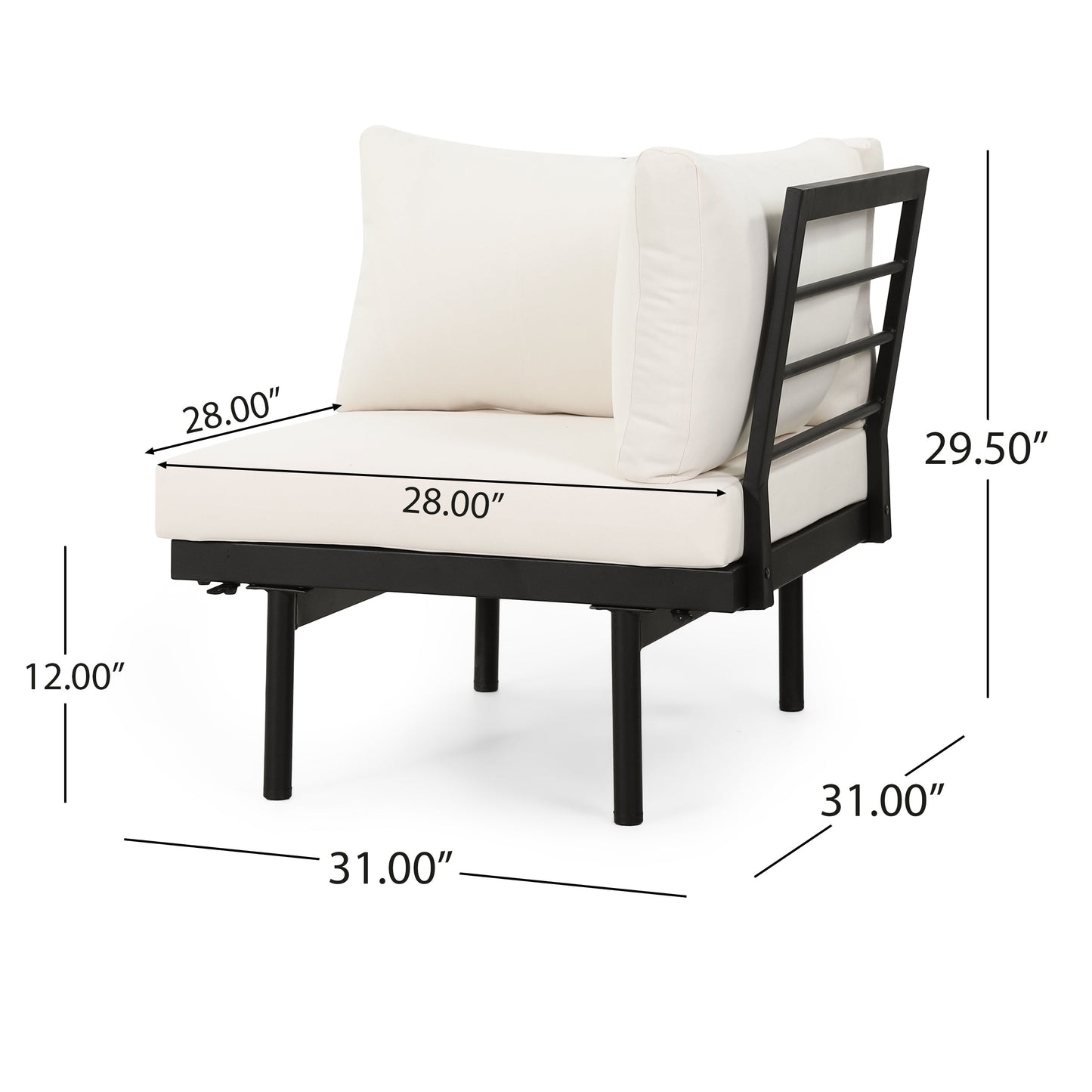 Outdoor Sectional Set Acacia Wood 4 Piece Seats 5