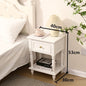 Bedside Table Small American Solid Wood Walnut Modern Minimalist