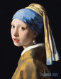 Girl With a Pearl Earring Planner 2021: Johannes Vermeer Daily Agenda: January - December Artistic Weekly Scheduler with Dutch Master Painting Pretty - Paperback