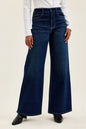 Judy Blue High-Waisted Wide-Leg Dark Wash Jeans