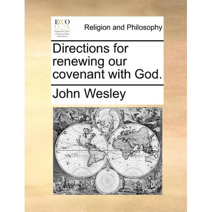 Directions for Renewing Our Covenant with God. - Paperback