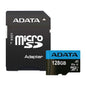 ADATA Memory Card 128GB Class 10 MicroSD with Adapter for Smartphones/Tablets (Refurbished)