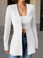 One Button Long Sleeve Blazer