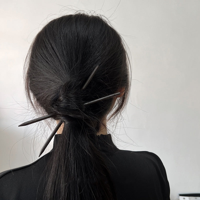 New Chinese Style Updo Hair Clasp High Sense Ebony Hairpin