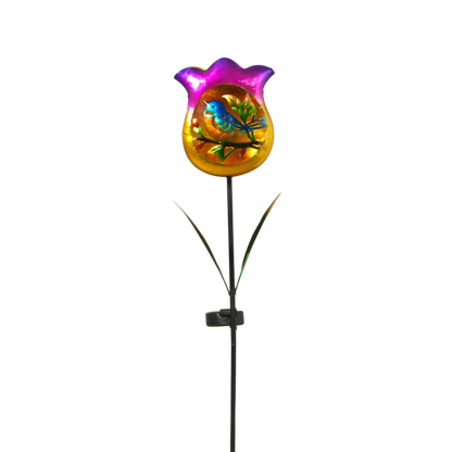 Solar-Powered Tulip Garden Stake -