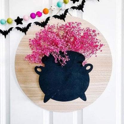 Unfinished Wood Witches Cauldron Shape - Halloween - Craft - up to 46" DIY