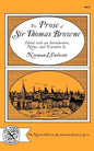 The Prose of Sir Thomas Browne - Paperback