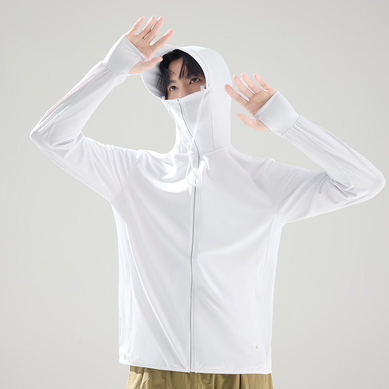 Mens Outdoor Ice-silk Sun-protective Clothing