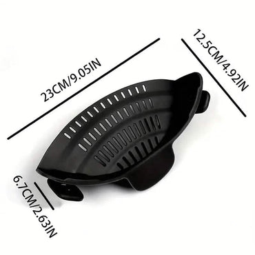 Adjustable Clip-On Strainer for Pots and Pans
