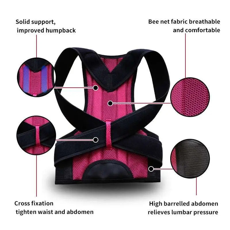 Adjustable Mesh Posture Correction Belt