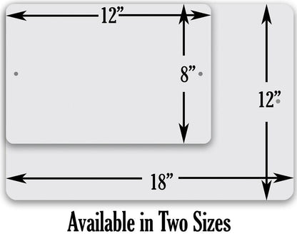 Admit One Ticket -Metal Sign