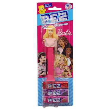Pez Barbie Dispenser with 3 Candy rolls - Blond Barbie