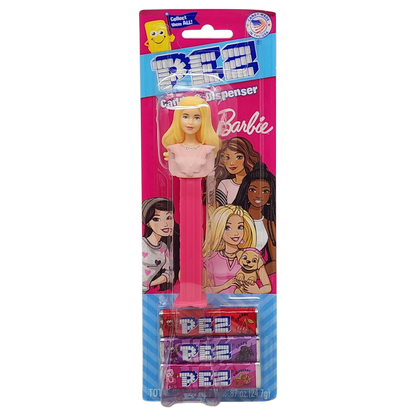 Pez Barbie Dispenser with 3 Candy rolls - Blond Barbie