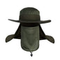 Adult Wide Brim Sun Hat with Neck Face Flap Cover