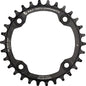 Wolf Tooth 96 Symmetrical BCD Chainring - 30t 96 BCD 4-Bolt Drop-Stop A For Shimano Cranks BLK