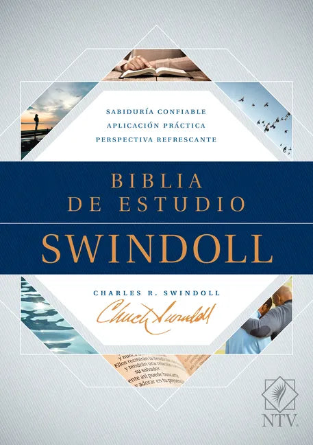 Biblia de Estudio Swindoll Ntv (Tapa Dura, Azul) - Hardcover