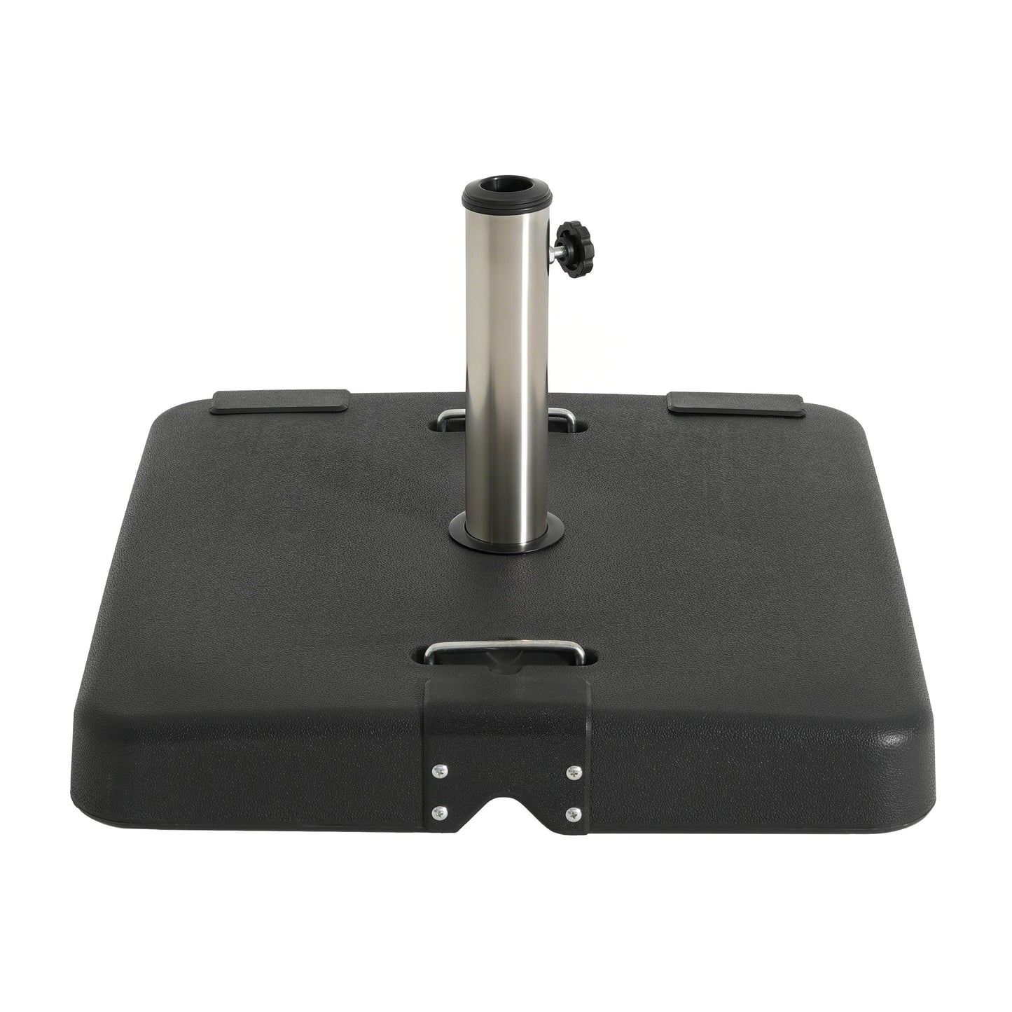 Patio Umbrella Base Square Concrete Resin Black 114 LB 22x22x14 In