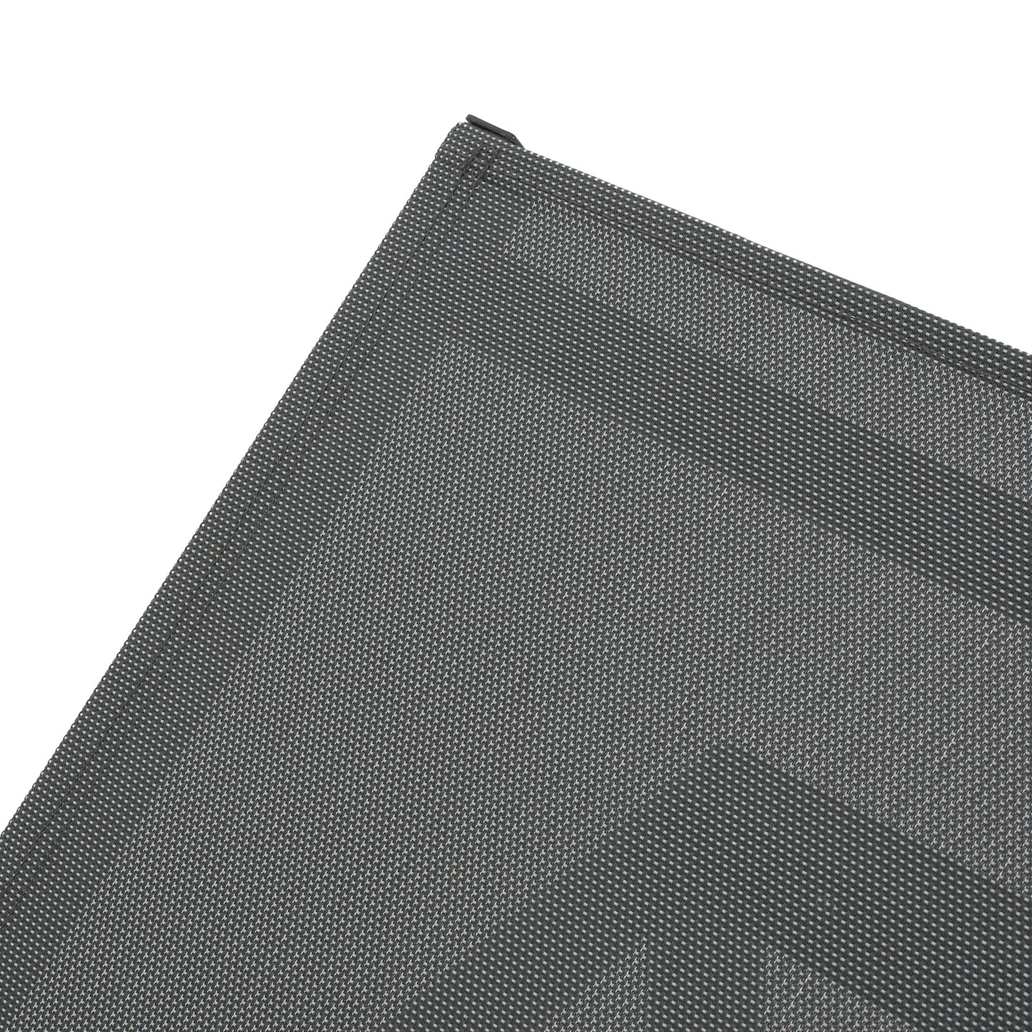 Outdoor Chaise Lounge Mesh Aluminum Black Gray Set of 2 Adjustable 77.5x25 In