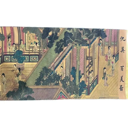 Chinese Long Scroll Painting – Qiu Ying "Hundred Beauties"