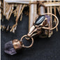 Personality Exaggerated Bull Head Jewelry Crystal Column Amethyst Necklace Pendant