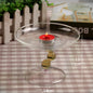 Model Room Soft Dressing Table Glass Jewelry Fruit Plate