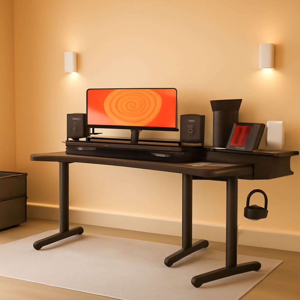 63 Inch L Shaped Electric Standing Desk With Drawers