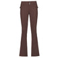 Women's New Sexy Low-waist Side Pockets Retro Slim-fit Micro Trousers Casual Trousers