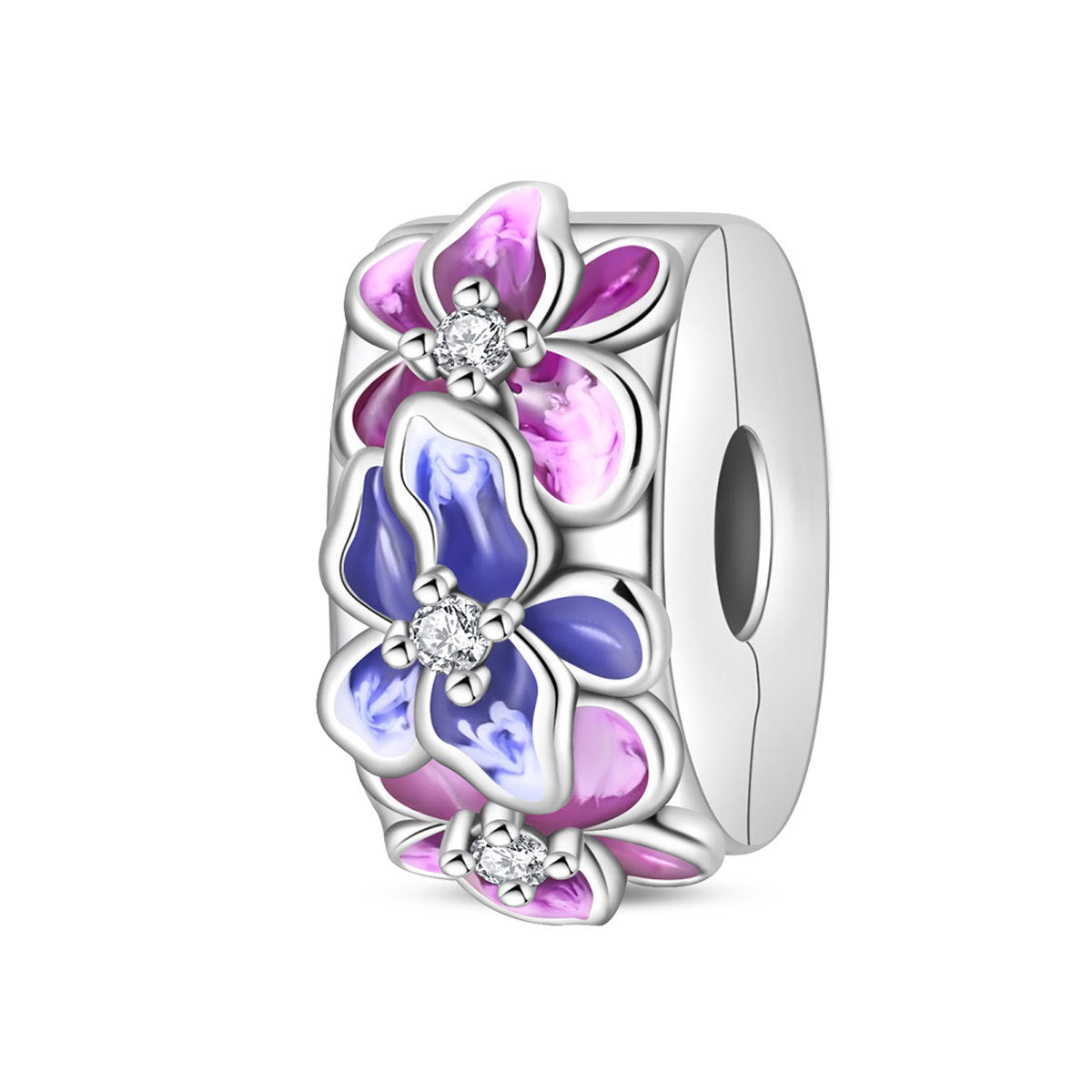 Round Clip-bead DIY Bracelet Accessories, Fashionable Beading Components