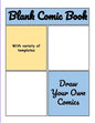Blank Comic Book: Blank Comic Book Drawing Paper for Kids - Paperback