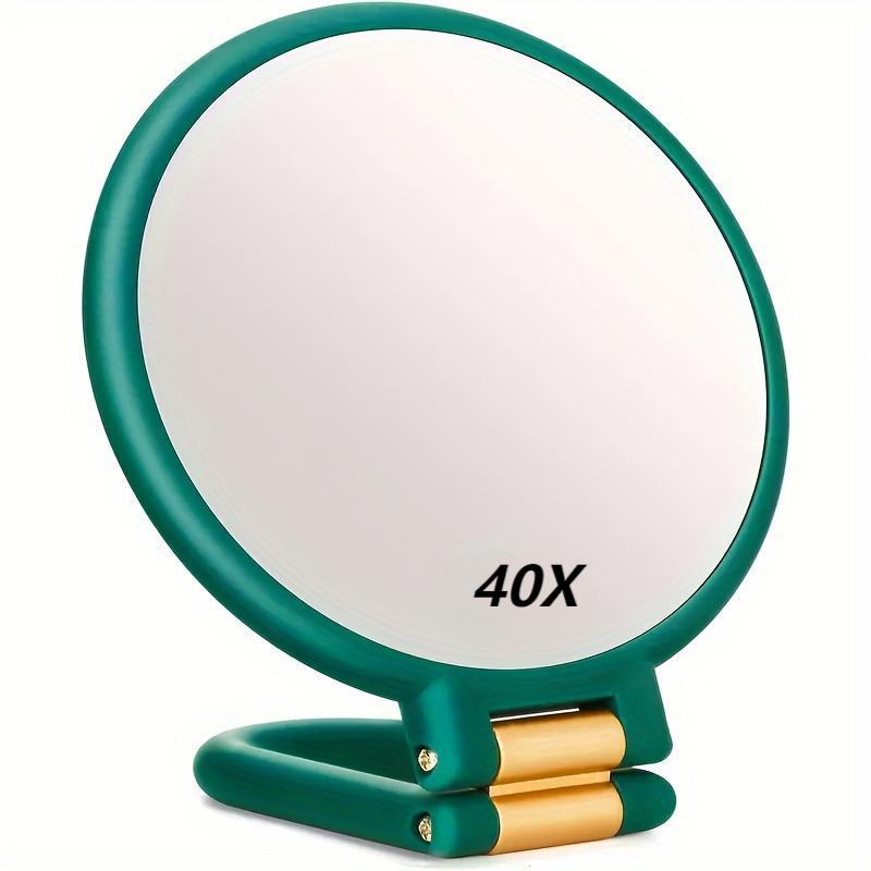10x15x20x30x40x Double-Sided Handheld Portable Folding Makeup Mirror