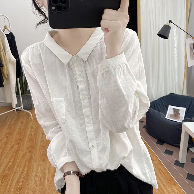Springautumn Relaxed-fit Youth-boosting Slimming Top For Work